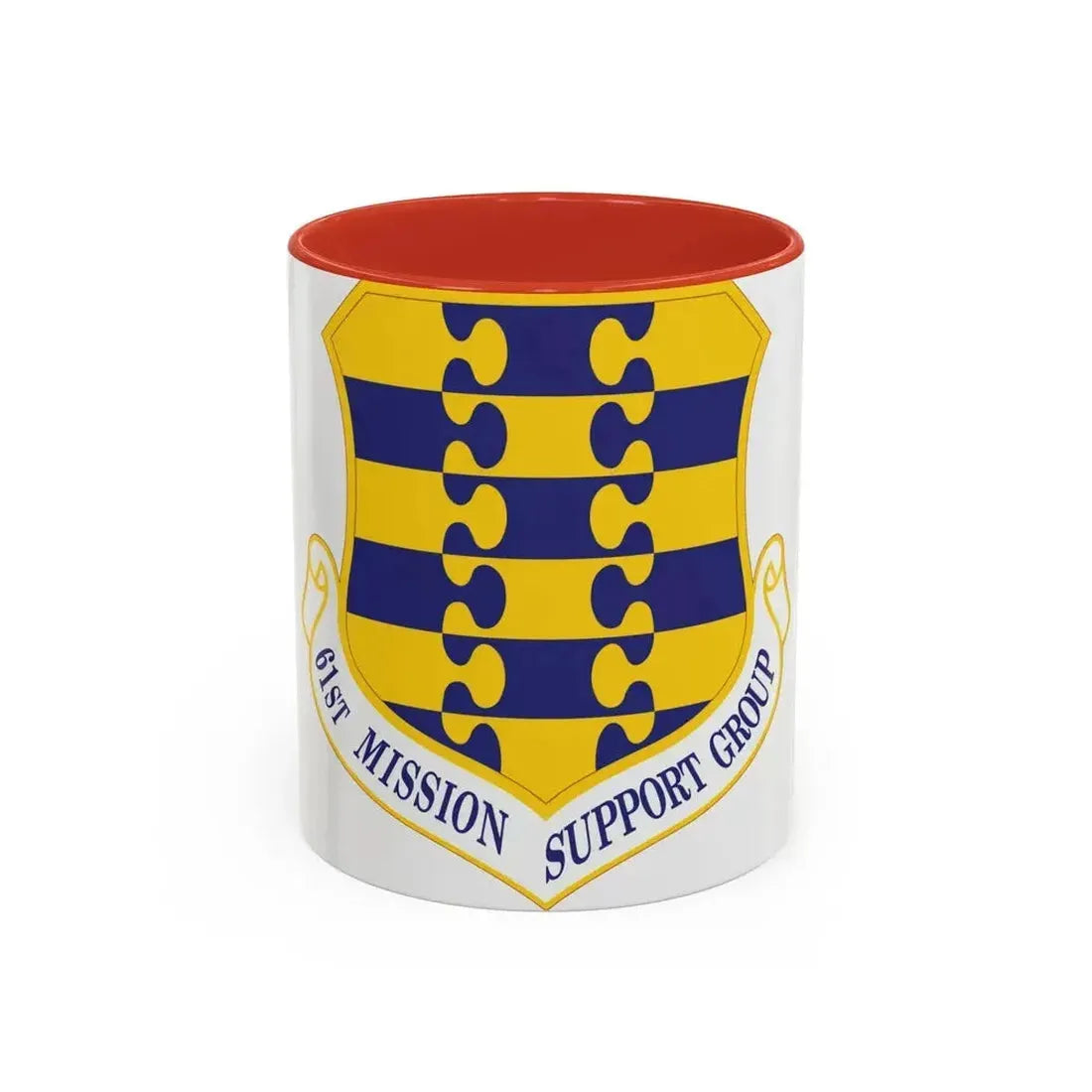 61st Mission Support Group (U.S. Air Force) Accent Coffee Mug 11oz Red - Go Mug Yourself