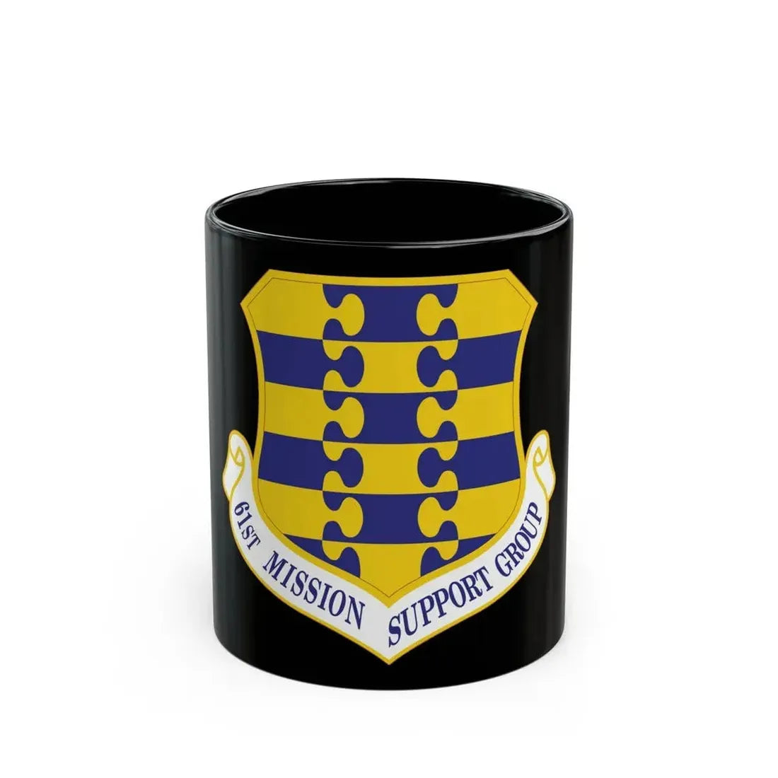 61st Mission Support Group (U.S. Air Force) Black Coffee Mug 11oz - Go Mug Yourself