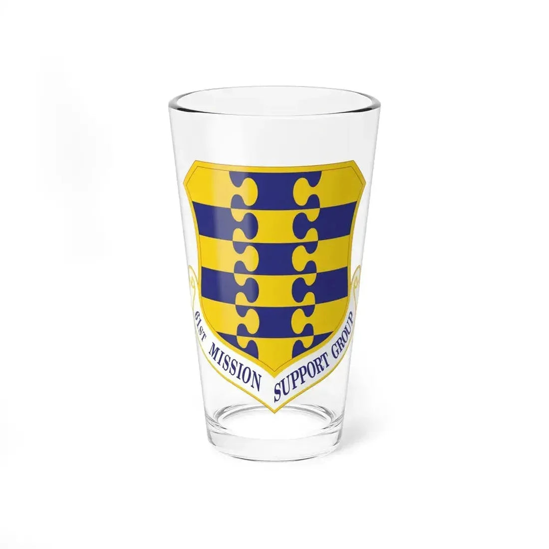 61st Mission Support Group (U.S. Air Force) Pint Glass 16oz - Go Mug Yourself
