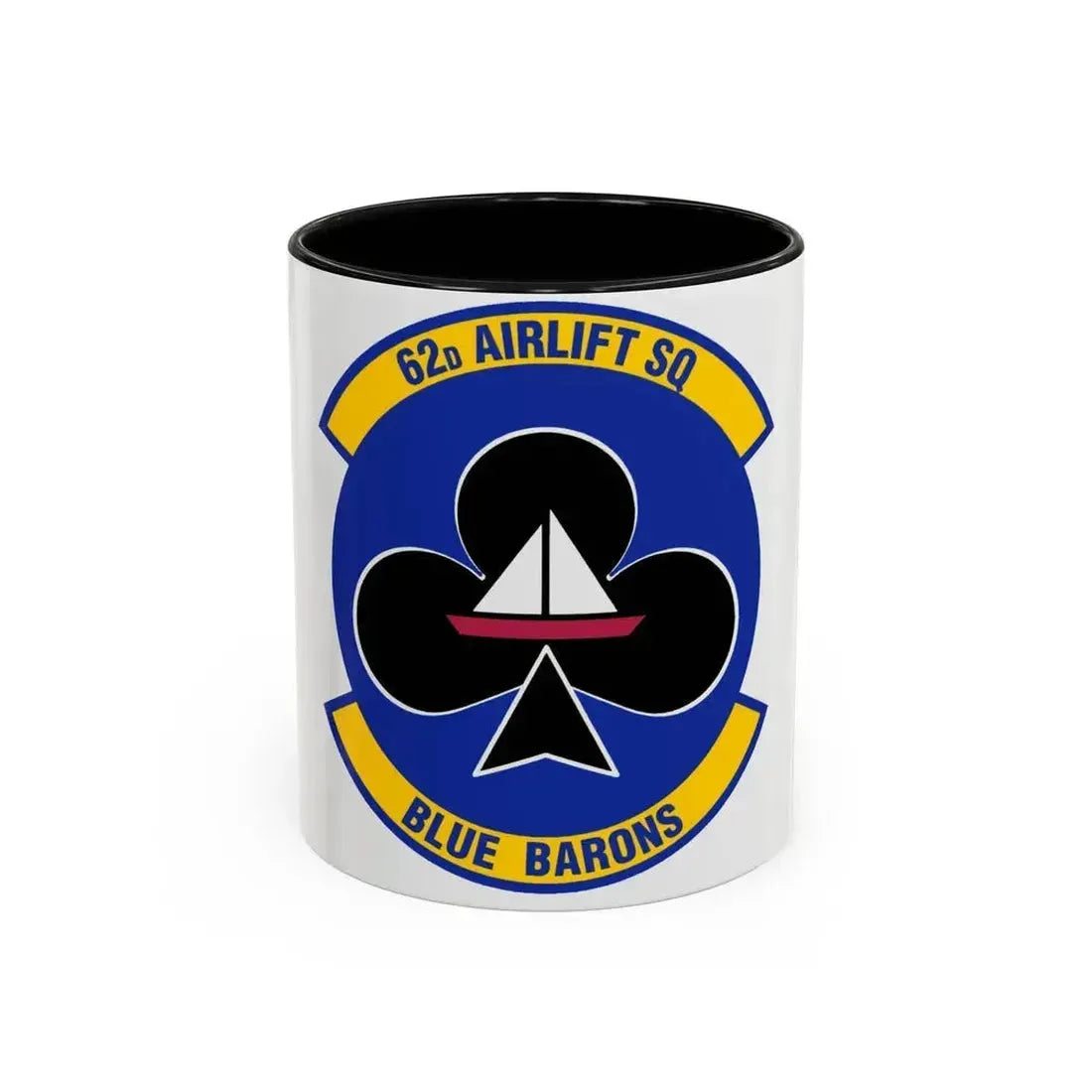 62 Airlift Squadron (U.S. Air Force) Accent Coffee Mug 11oz Black - Go Mug Yourself