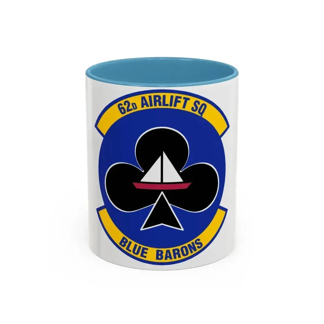 62 Airlift Squadron (U.S. Air Force) Accent Coffee Mug 11oz Light Blue - Go Mug Yourself