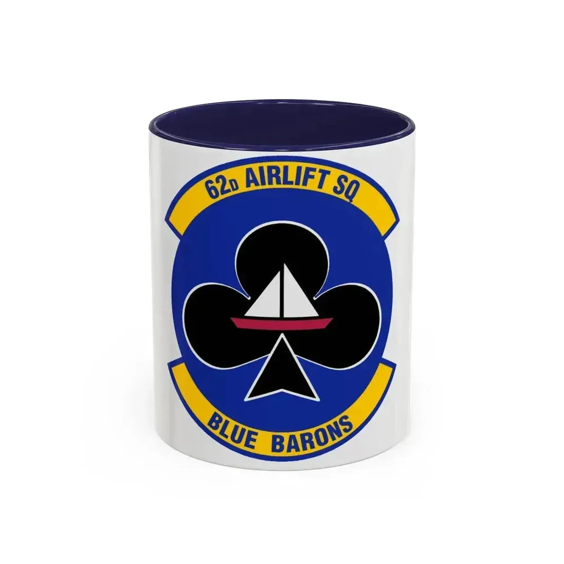 62 Airlift Squadron (U.S. Air Force) Accent Coffee Mug 11oz Navy - Go Mug Yourself