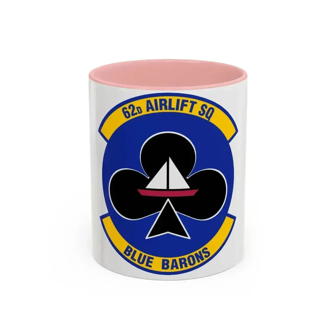 62 Airlift Squadron (U.S. Air Force) Accent Coffee Mug 11oz Pink - Go Mug Yourself