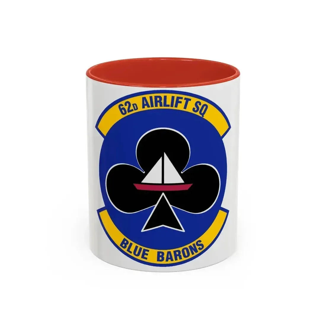 62 Airlift Squadron (U.S. Air Force) Accent Coffee Mug 11oz Red - Go Mug Yourself