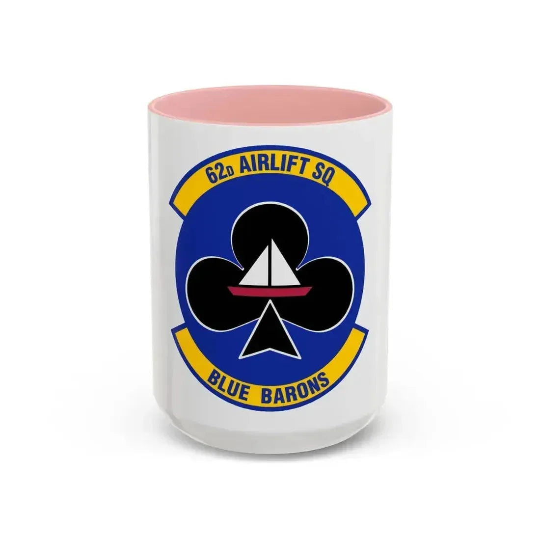 62 Airlift Squadron (U.S. Air Force) Accent Coffee Mug 15oz Pink - Go Mug Yourself