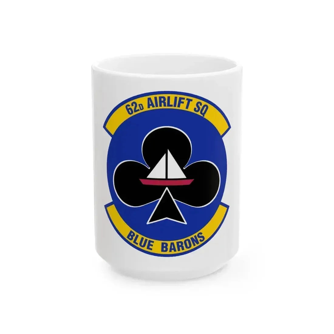 62 Airlift Squadron (U.S. Air Force) White Coffee Mug 15oz - Go Mug Yourself