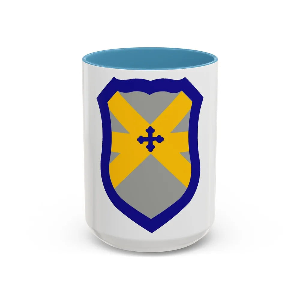 62 Cavalry Division (U.S. Army) Accent Coffee Mug-15oz-Light Blue-Go Mug Yourself