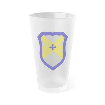 62 Cavalry Division (U.S. Army) Frosted Pint Glass 16oz-Go Mug Yourself