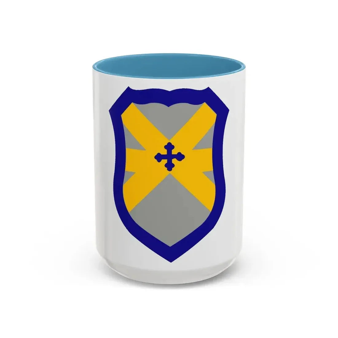 62 Cavalry Division (U.S. Army) Accent Coffee Mug 15oz Light Blue - Go Mug Yourself
