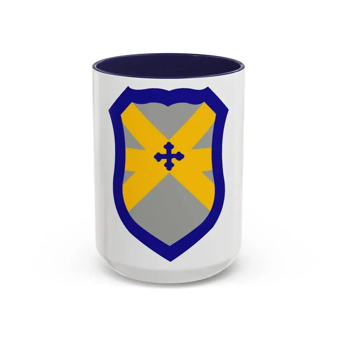 62 Cavalry Division (U.S. Army) Accent Coffee Mug 15oz Navy - Go Mug Yourself