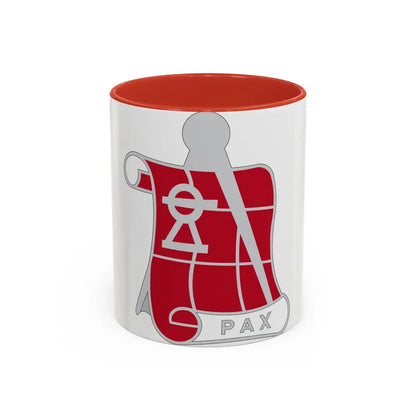 62 Engineer Company (U.S. Army) Accent Coffee Mug 11oz Red - Go Mug Yourself