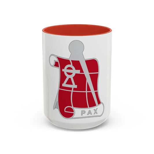 62 Engineer Company (U.S. Army) Accent Coffee Mug 15oz Red - Go Mug Yourself