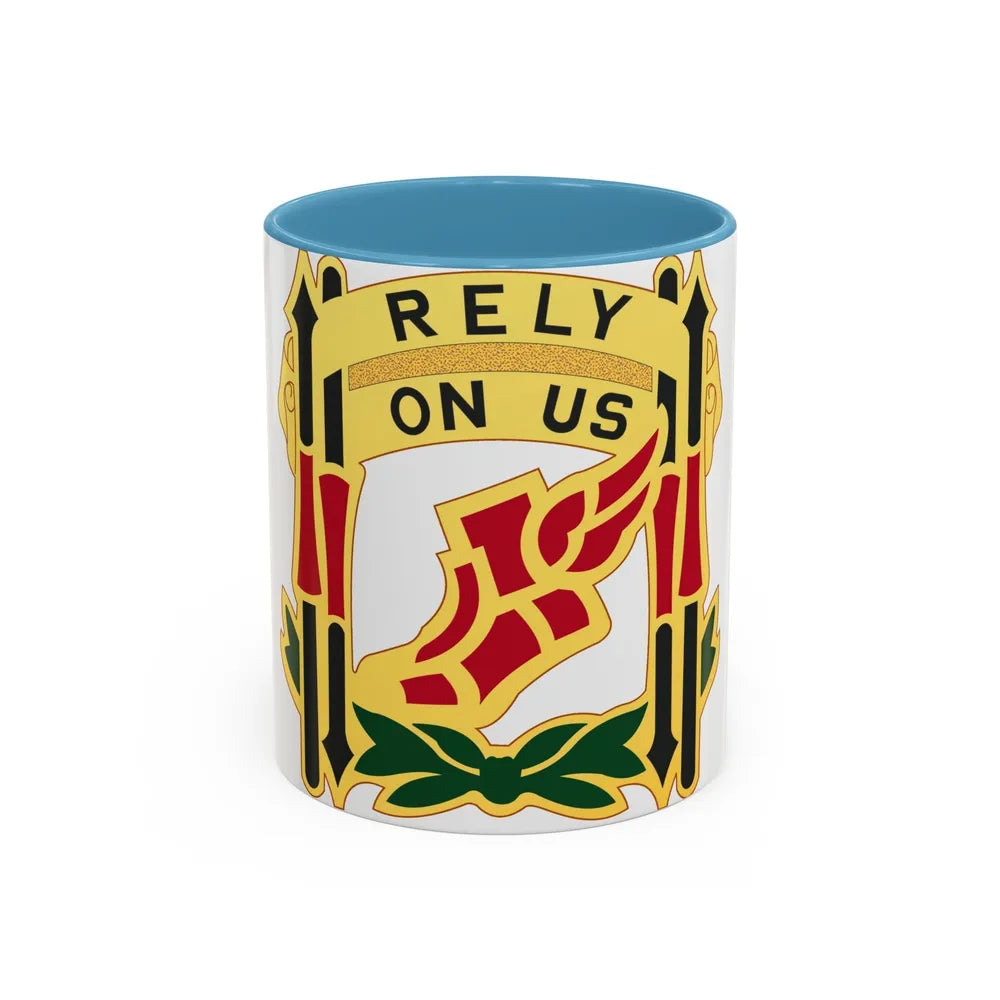 62 Maintenance Battalion (U.S. Army) Accent Coffee Mug-11oz-Light Blue-Go Mug Yourself