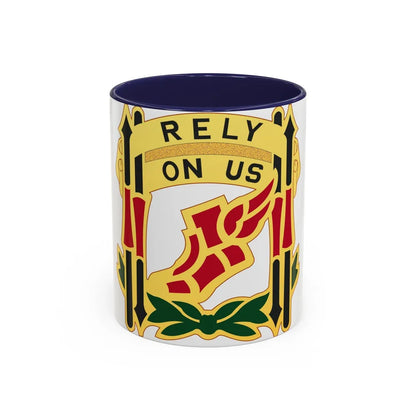 62 Maintenance Battalion (U.S. Army) Accent Coffee Mug-11oz-Navy-Go Mug Yourself