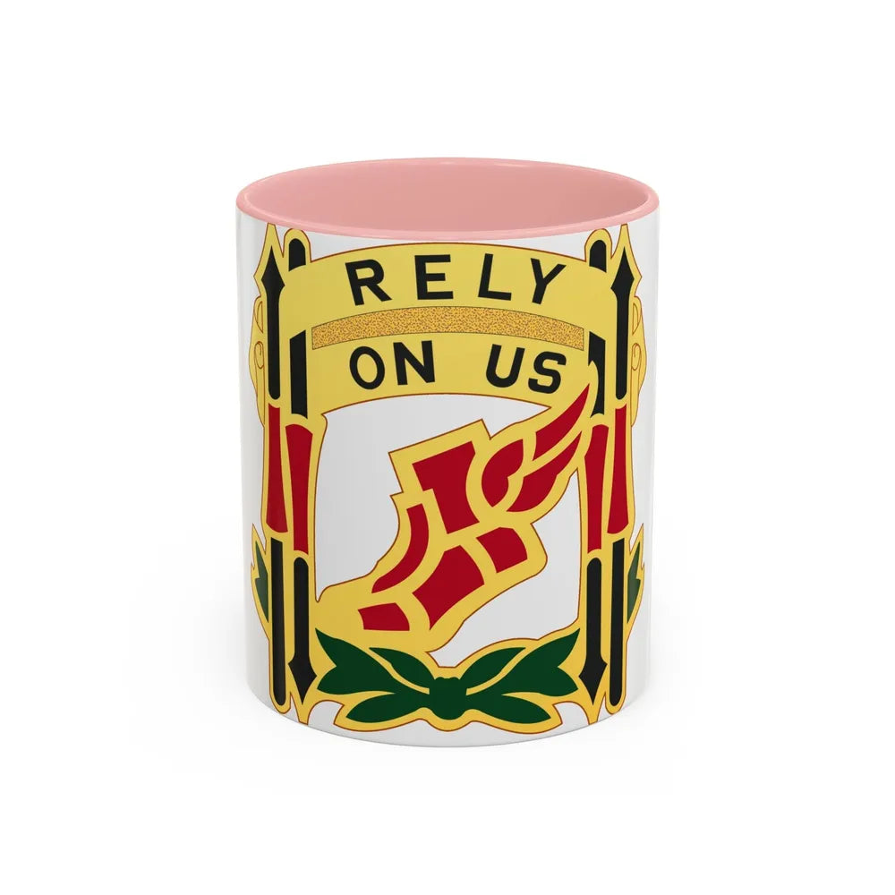 62 Maintenance Battalion (U.S. Army) Accent Coffee Mug-11oz-Pink-Go Mug Yourself