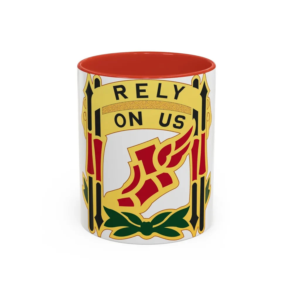 62 Maintenance Battalion (U.S. Army) Accent Coffee Mug-11oz-Red-Go Mug Yourself