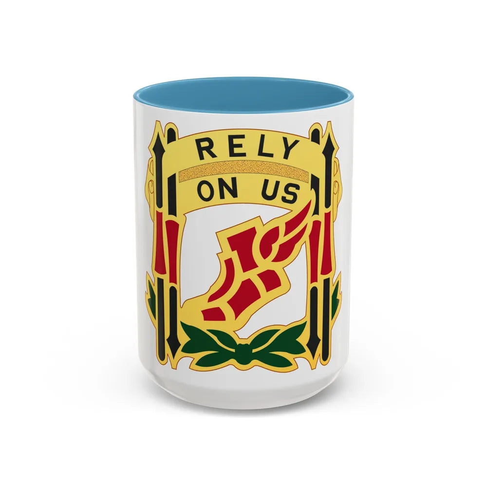 62 Maintenance Battalion (U.S. Army) Accent Coffee Mug-15oz-Light Blue-Go Mug Yourself