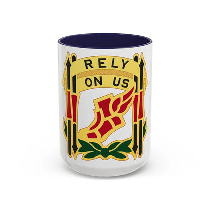 62 Maintenance Battalion (U.S. Army) Accent Coffee Mug-15oz-Navy-Go Mug Yourself