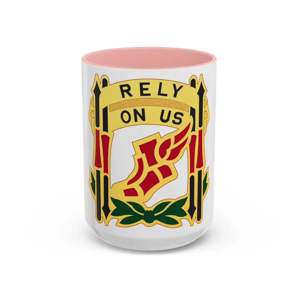 62 Maintenance Battalion (U.S. Army) Accent Coffee Mug-15oz-Pink-Go Mug Yourself