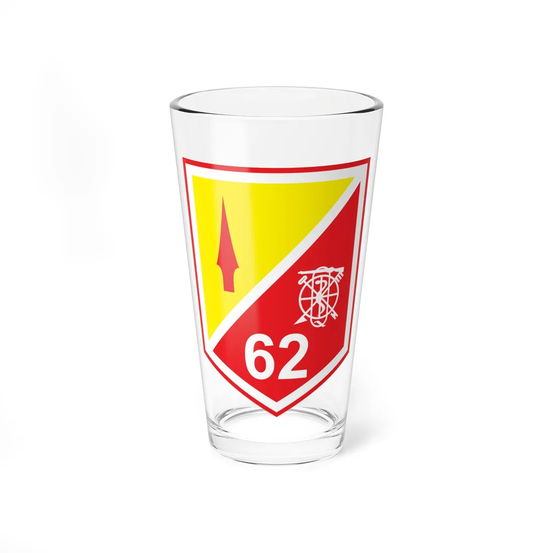 62 Reserve Logistics Battalion (Ireland) (Coat of Arms) Pint Glass 16oz 16oz - Go Mug Yourself