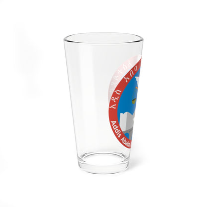 Emblem of the Addis Ababa City Administration (Ethiopia) (Coat of Arms) Pint Glass 16oz