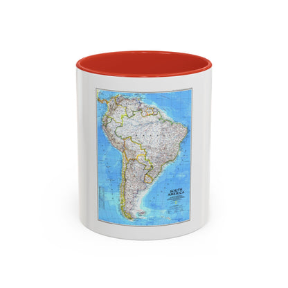 South America (1992) (Map) Accent Coffee Mug