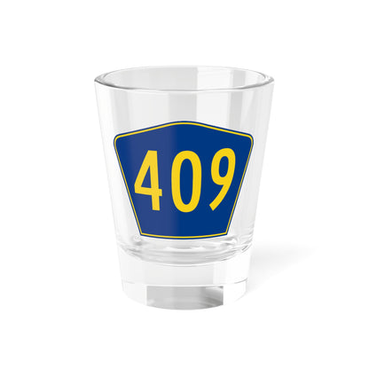 PR secondary 409 (Puerto Rico) (Road Sign) Shot Glass 1.5oz