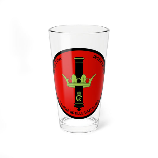 Emblem for 1st Danish Artillery Battalion (Denmark) (Coat of Arms) Pint Glass 16oz