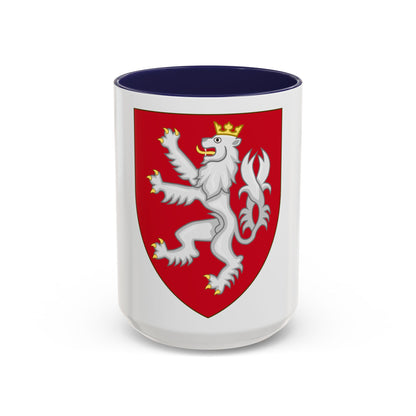 Coat of arms of the House of Luxembourg-Bohemia - Accent Coffee Mug