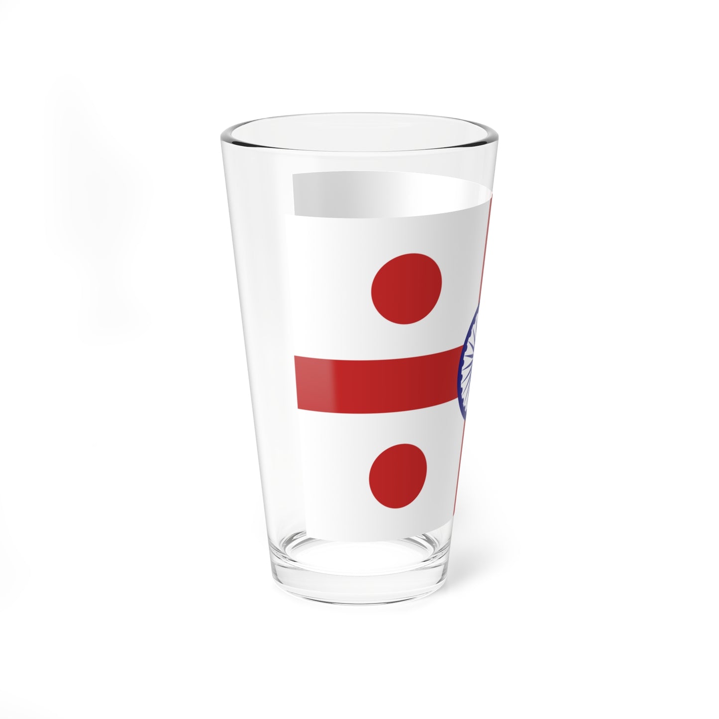 Rear Admiral of the Indian Navy rank flag (India) Pint Glass 16oz