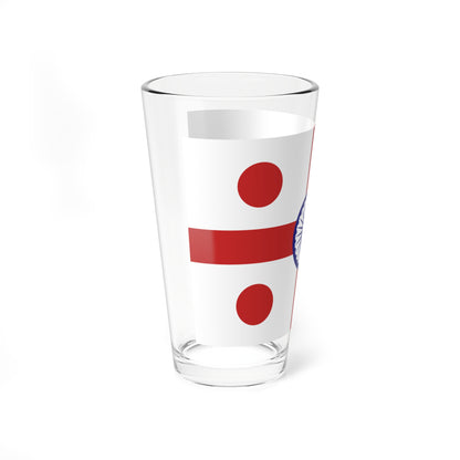 Rear Admiral of the Indian Navy rank flag (India) Pint Glass 16oz