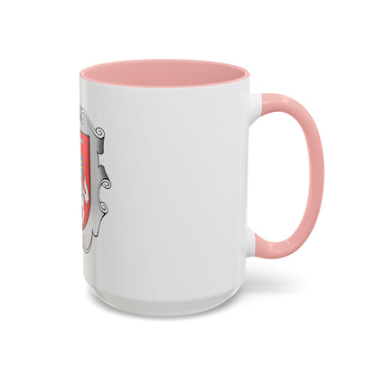 Coat of arms of the Ministry of the Interior of Lithuania - Accent Coffee Mug