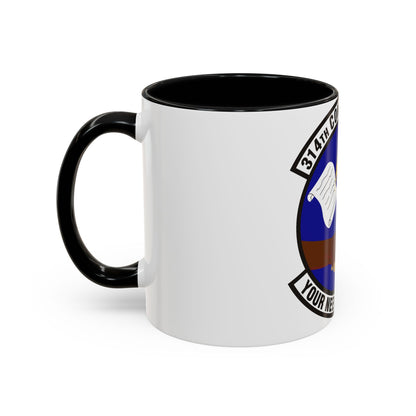 Tasse à café décorative du 314e escadron contractant (US Air Force)