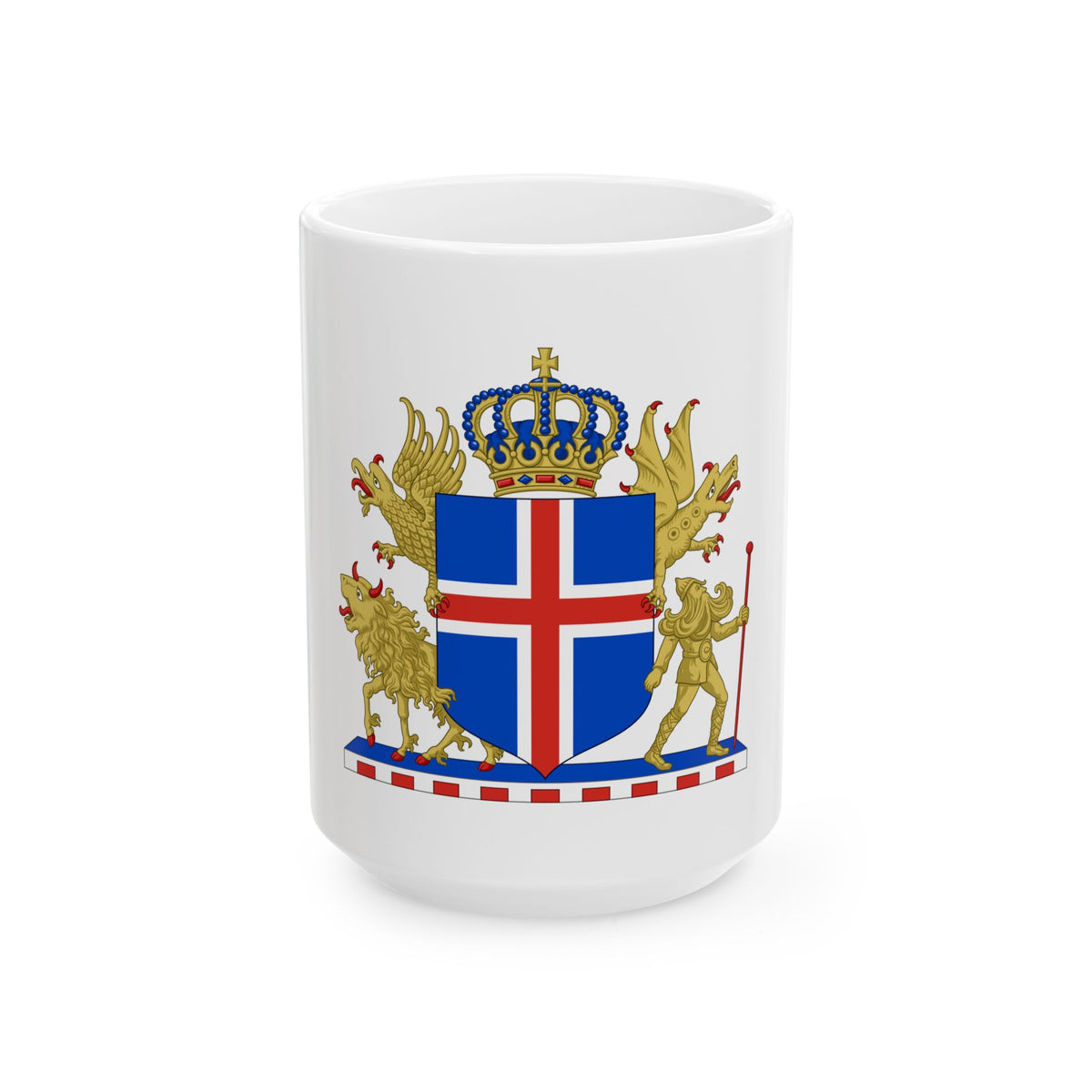 Kingdom of Iceland Coat of Arms - White Coffee Mug