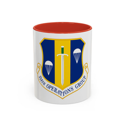 314 Operations Group AETC (U.S. Air Force) Accent Coffee Mug
