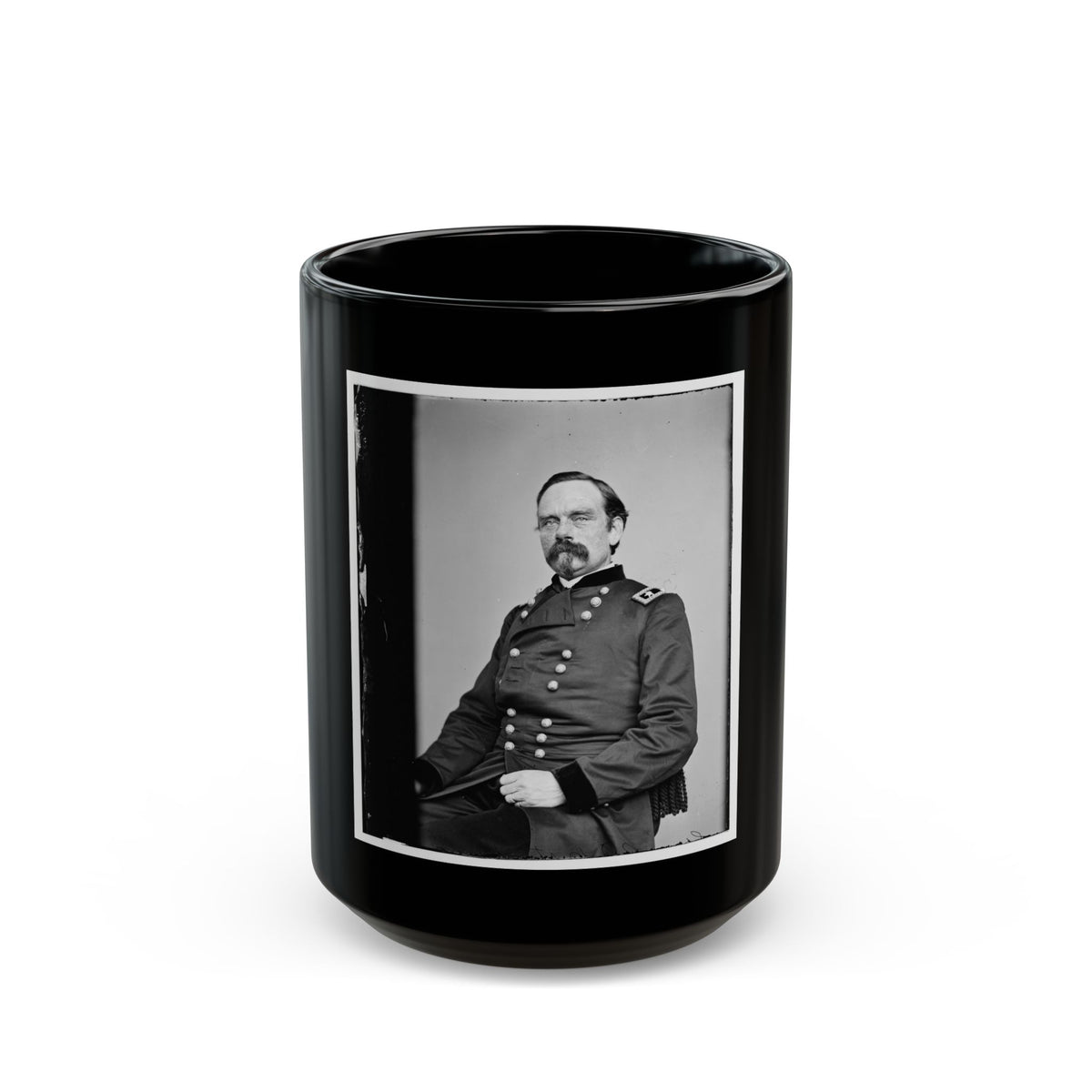 Portrait Of Maj. Gen. Peter J. Osterhaus, Officer Of The Federal Army (U.S. Civil War) Black Coffee Mug
