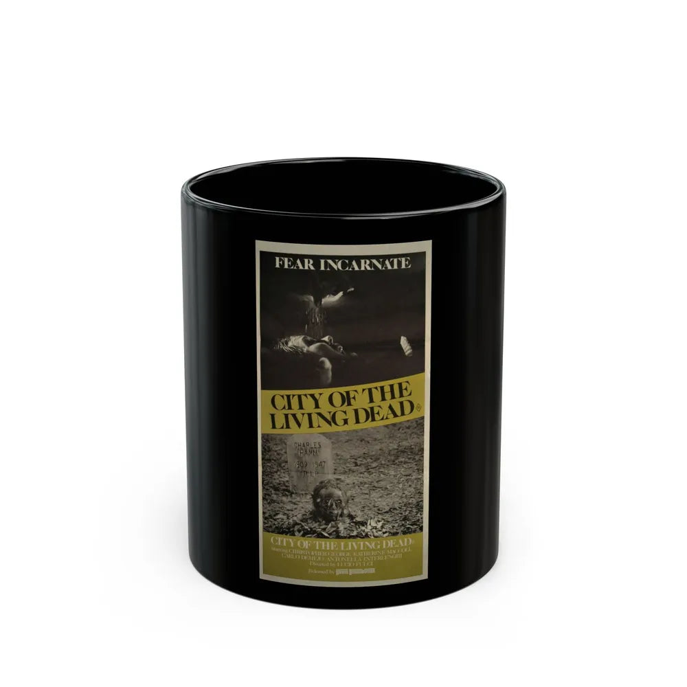 CITY OF THE LIVING DEAD (AUSTRALIA) 1980 Movie Poster - Black Coffee Mug-11oz-Go Mug Yourself