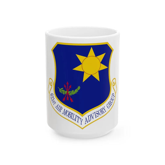 621 Air Mobility Advisory Group AMC (U.S. Air Force) White Coffee Mug-15oz-Go Mug Yourself