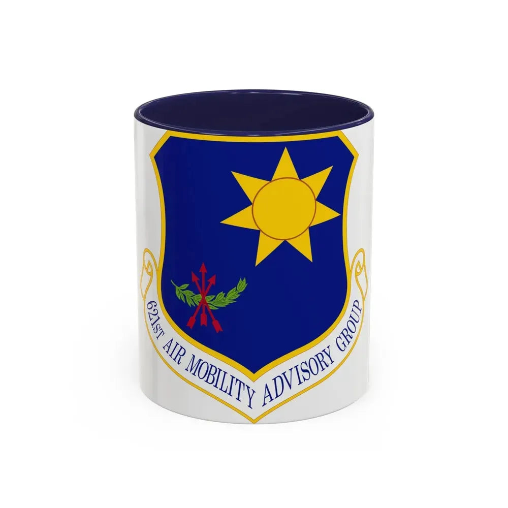 621 Air Mobility Advisory Group AMC (U.S. Air Force) Accent Coffee Mug 11oz Navy - Go Mug Yourself
