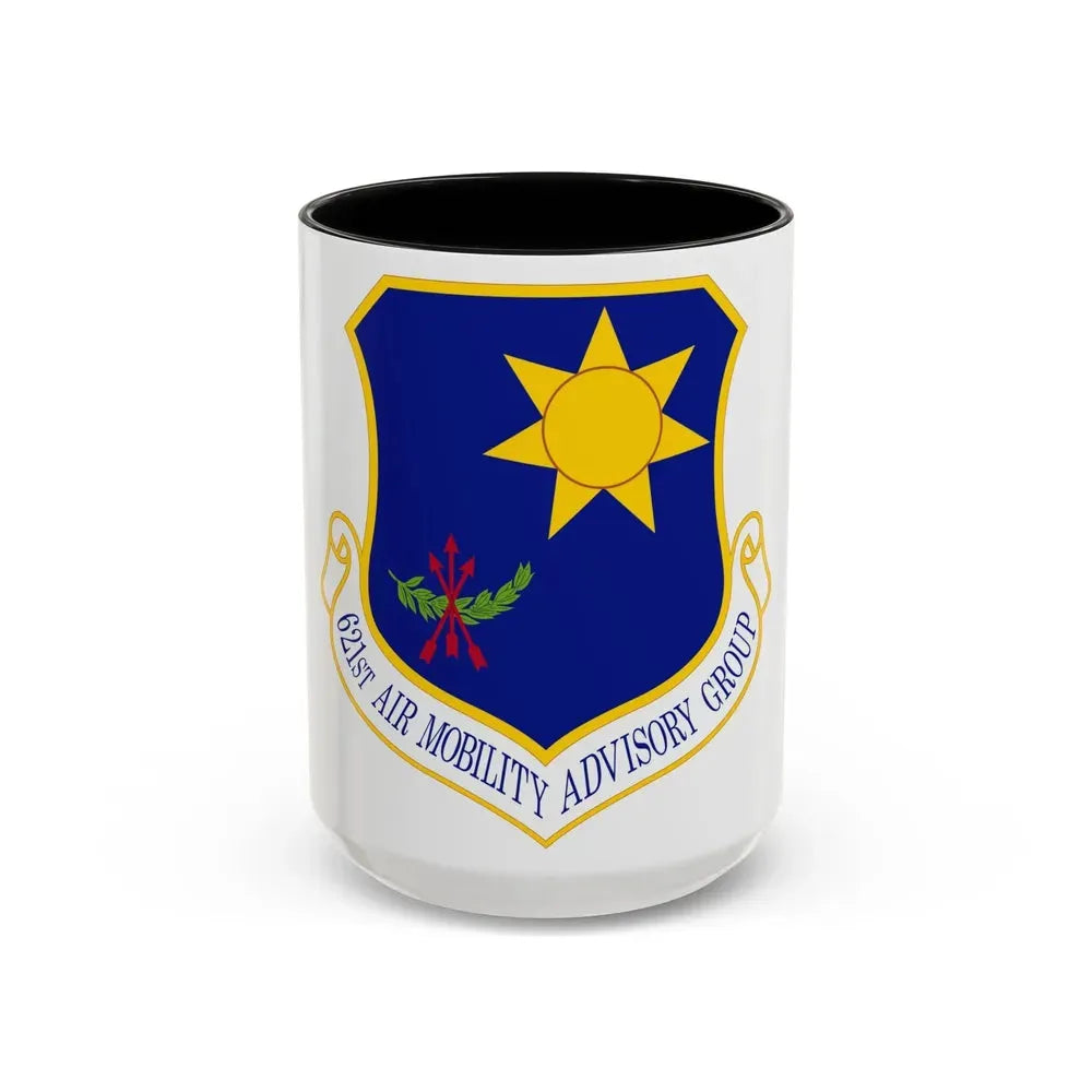 621 Air Mobility Advisory Group AMC (U.S. Air Force) Accent Coffee Mug 15oz Black - Go Mug Yourself