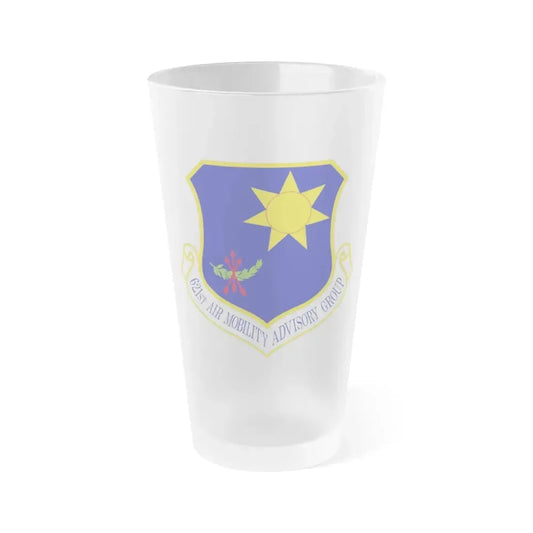 621 Air Mobility Advisory Group AMC (U.S. Air Force) Frosted Pint Glass 16oz Default Title - Go Mug Yourself