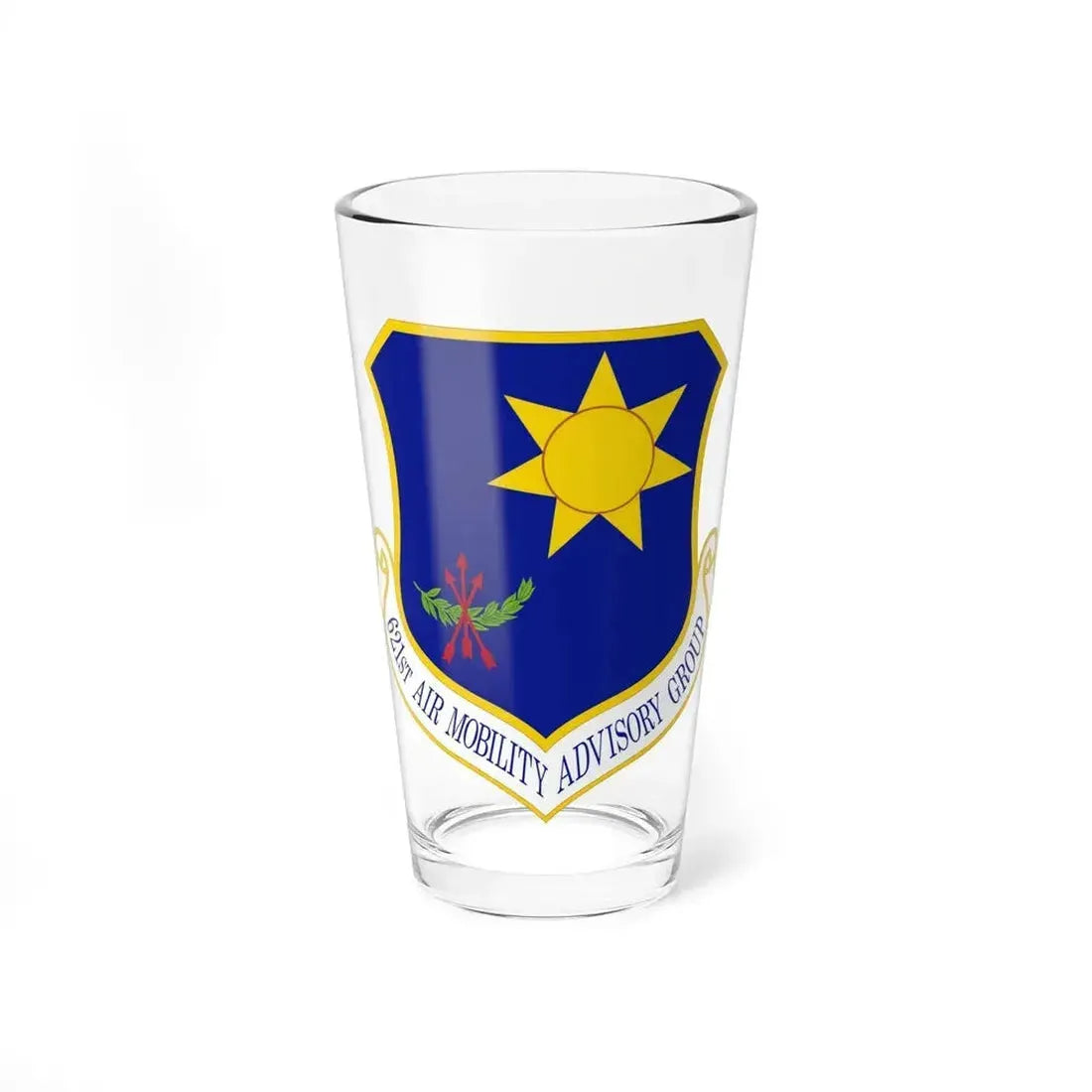 621 Air Mobility Advisory Group AMC (U.S. Air Force) Pint Glass 16oz 16oz - Go Mug Yourself