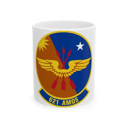 621 Air Mobility Operations Squadron AMC (U.S. Air Force) White Coffee Mug 11oz - Go Mug Yourself