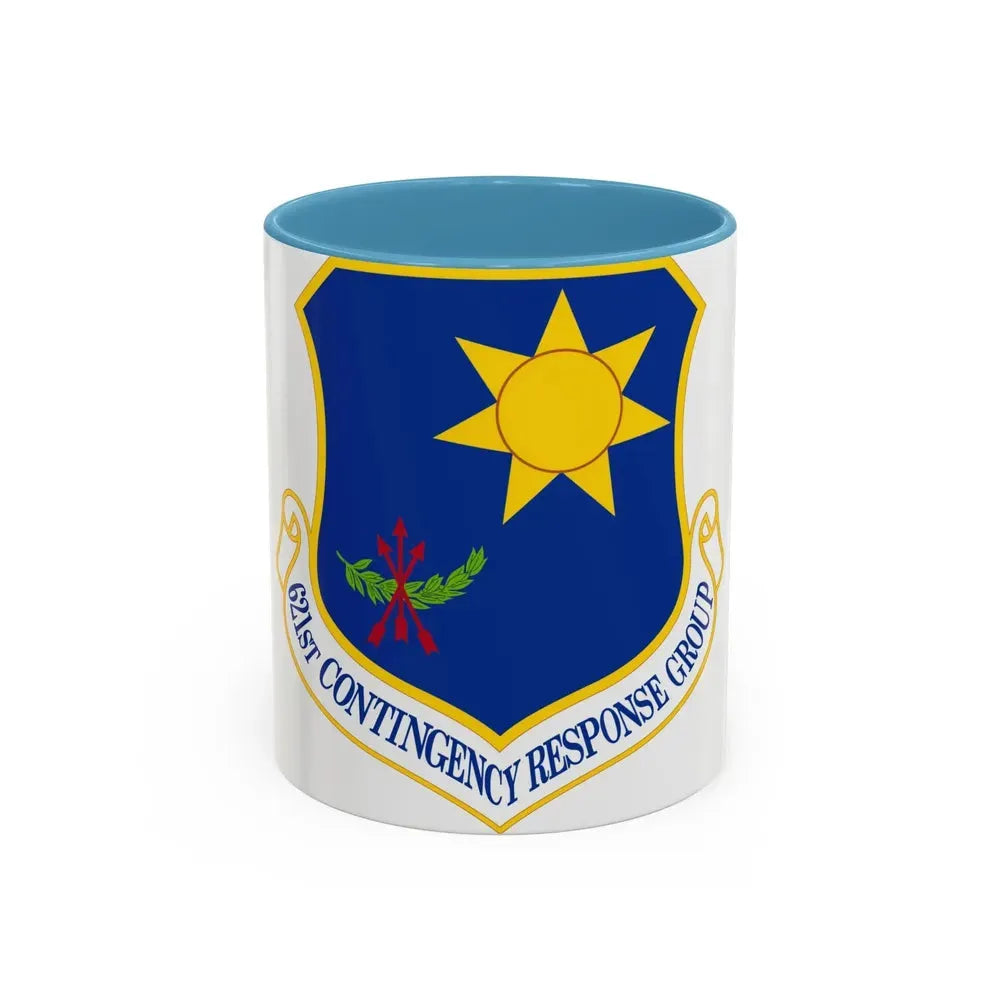 621 Contingency Response Group AMC (U.S. Air Force) Accent Coffee Mug 11oz Light Blue - Go Mug Yourself