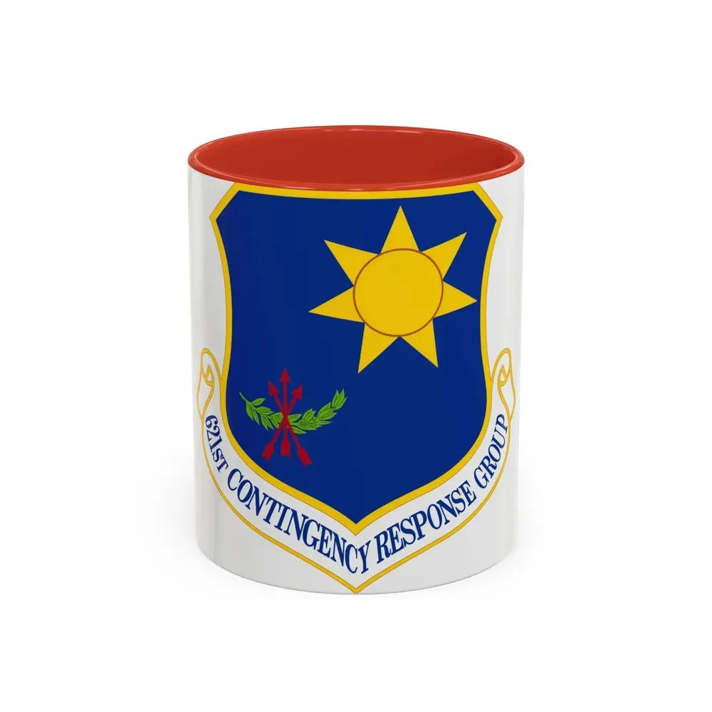 621 Contingency Response Group AMC (U.S. Air Force) Accent Coffee Mug 11oz Red - Go Mug Yourself