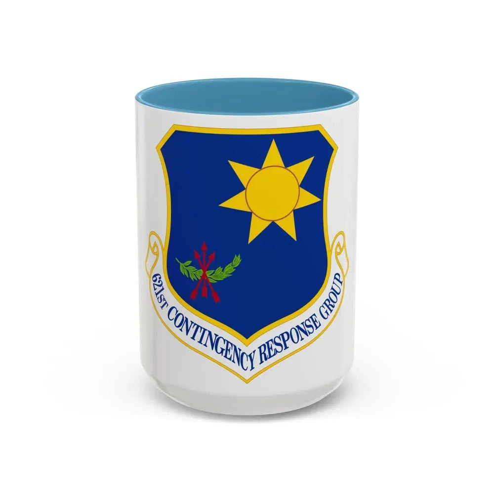 621 Contingency Response Group AMC (U.S. Air Force) Accent Coffee Mug 15oz Light Blue - Go Mug Yourself