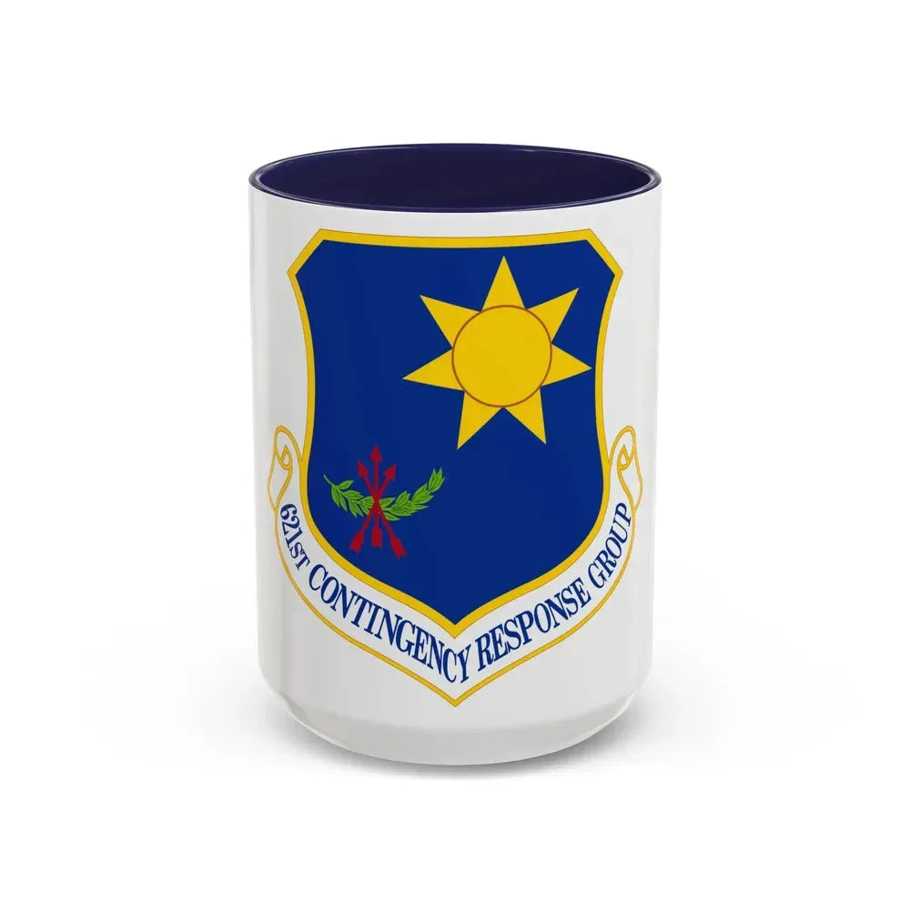 621 Contingency Response Group AMC (U.S. Air Force) Accent Coffee Mug 15oz Navy - Go Mug Yourself