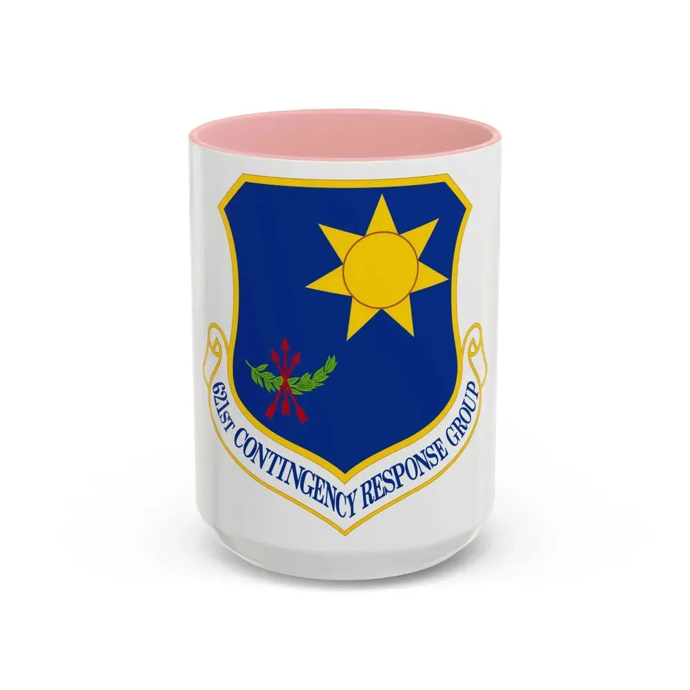 621 Contingency Response Group AMC (U.S. Air Force) Accent Coffee Mug 15oz Pink - Go Mug Yourself