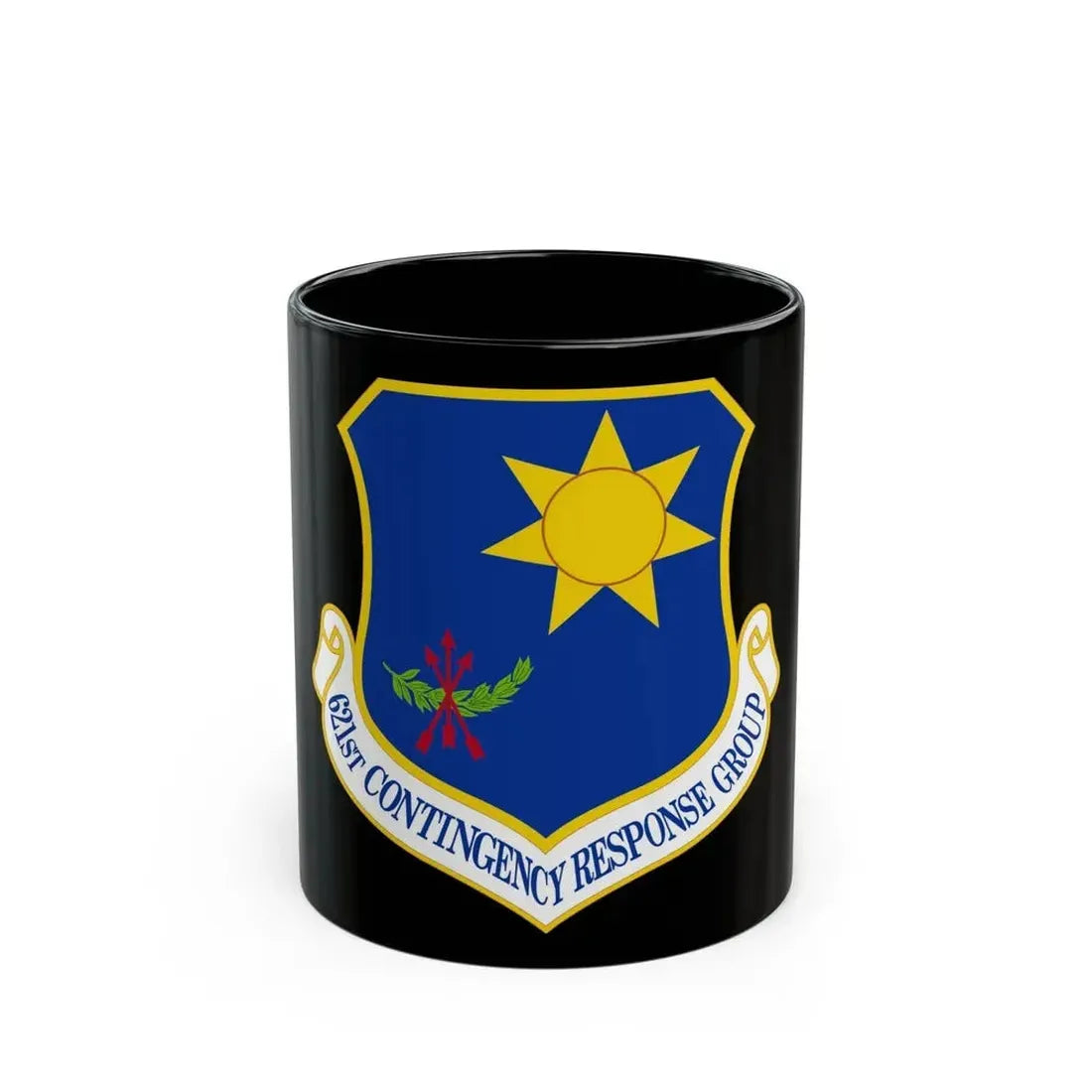 621 Contingency Response Group AMC (U.S. Air Force) Black Coffee Mug 11oz - Go Mug Yourself
