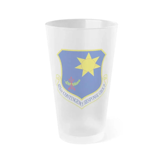 621 Contingency Response Group AMC (U.S. Air Force) Frosted Pint Glass 16oz 16oz Frosted - Go Mug Yourself